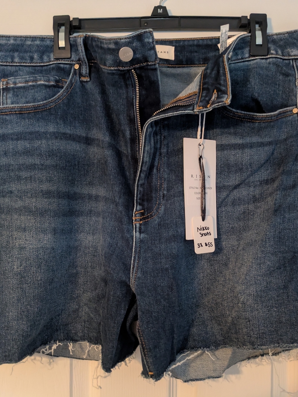 Risen Denim Shorts 3x - Dark Blue Women’s Jeans Shorts